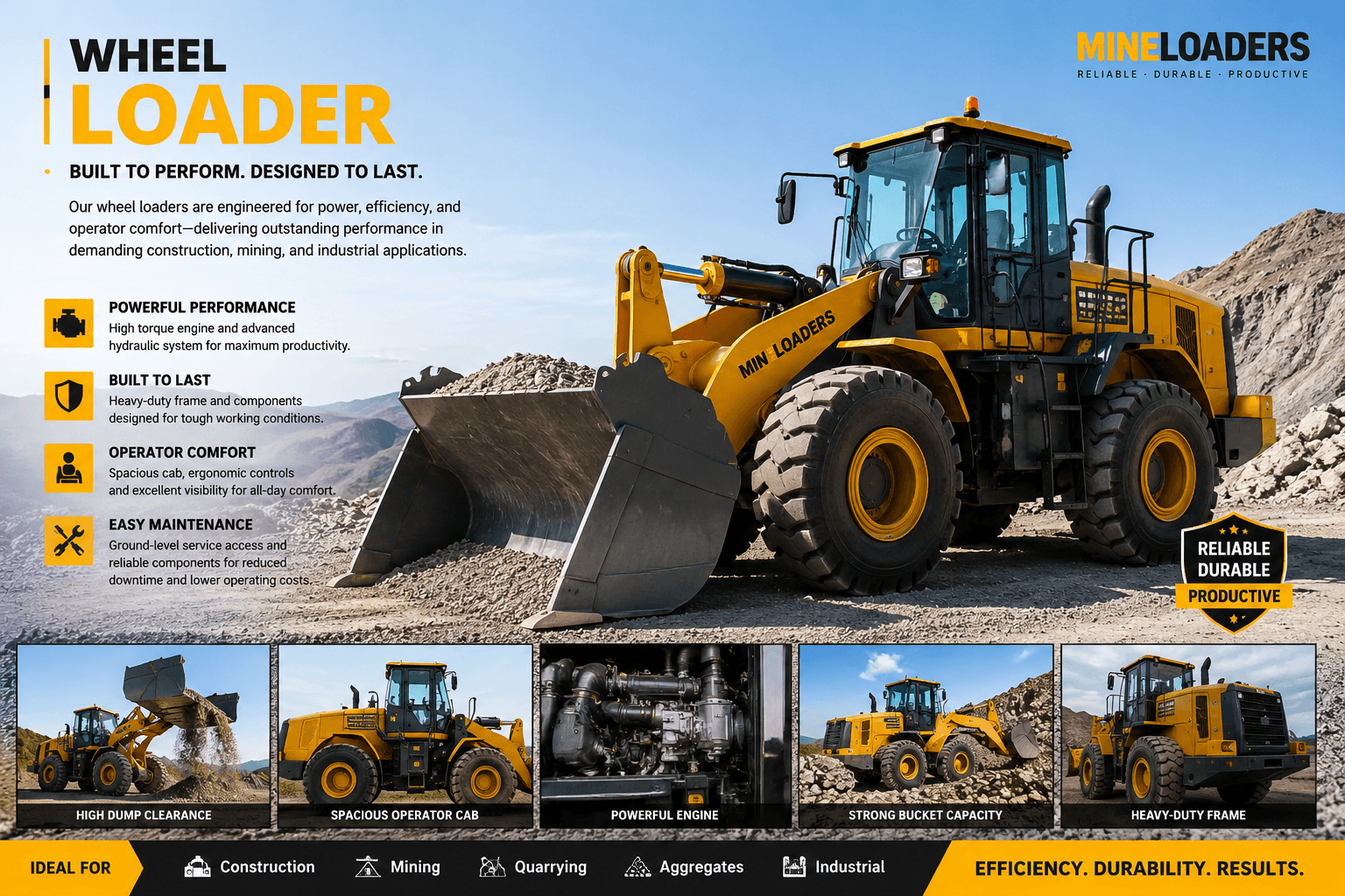 types of wheel loaders